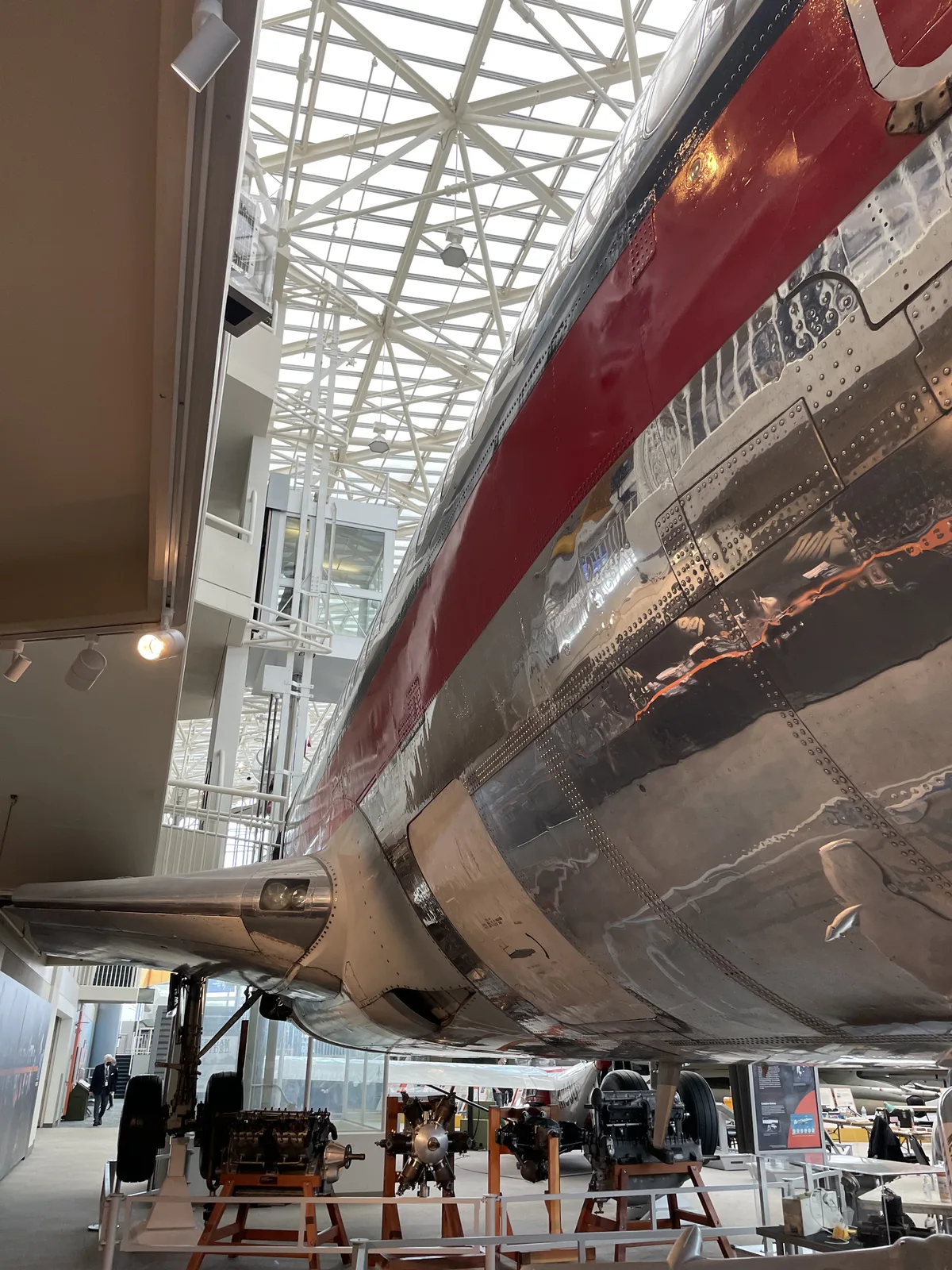 대형 여객기 전시