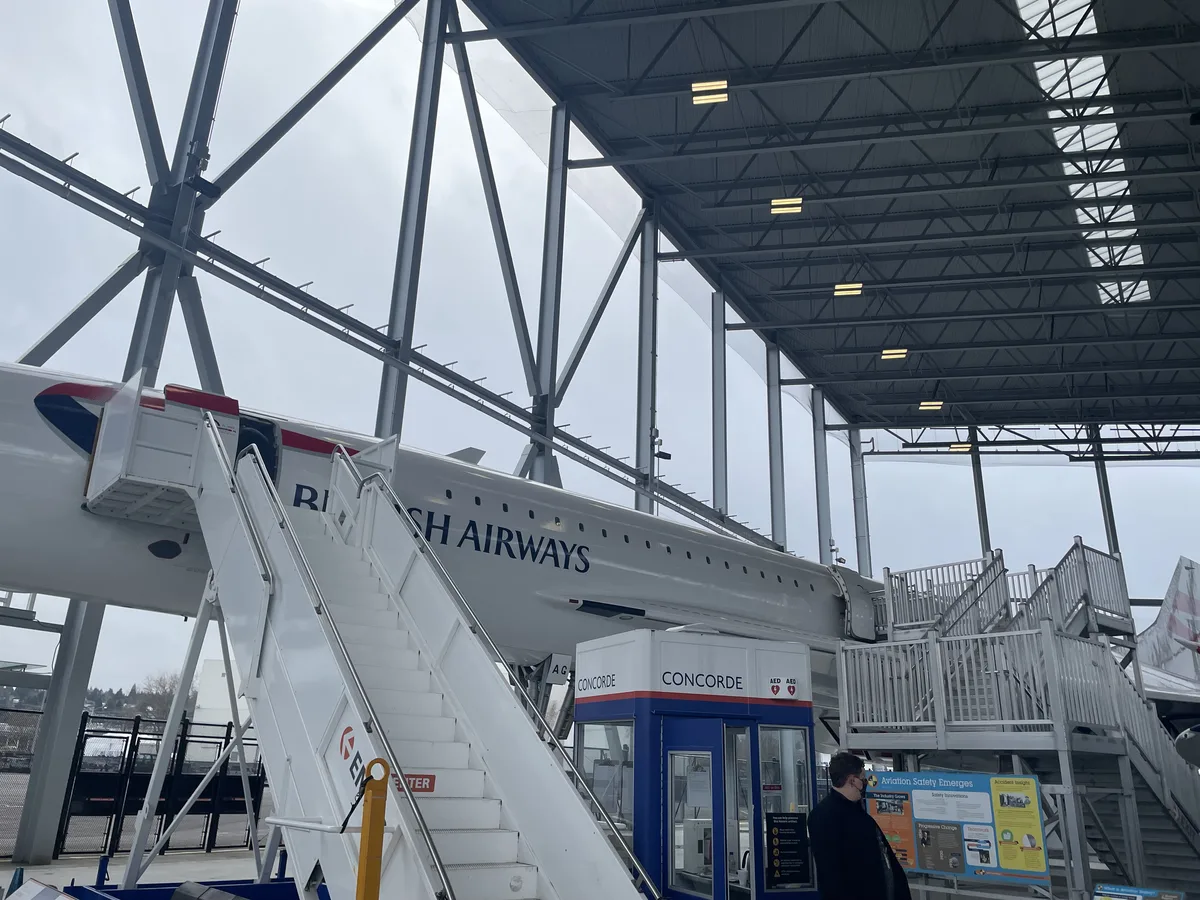 콩코드 항공기 외부 전시