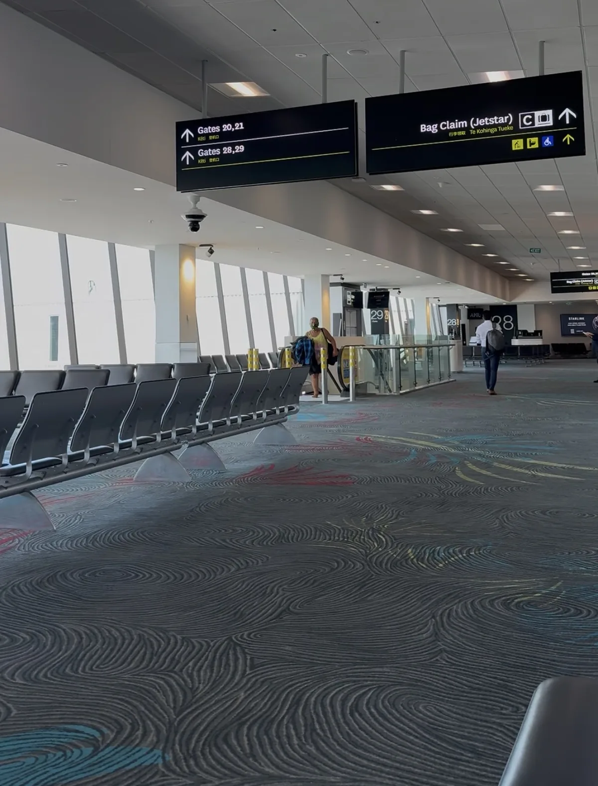 오클랜드 국내선 터미널 탑승 게이트 구역