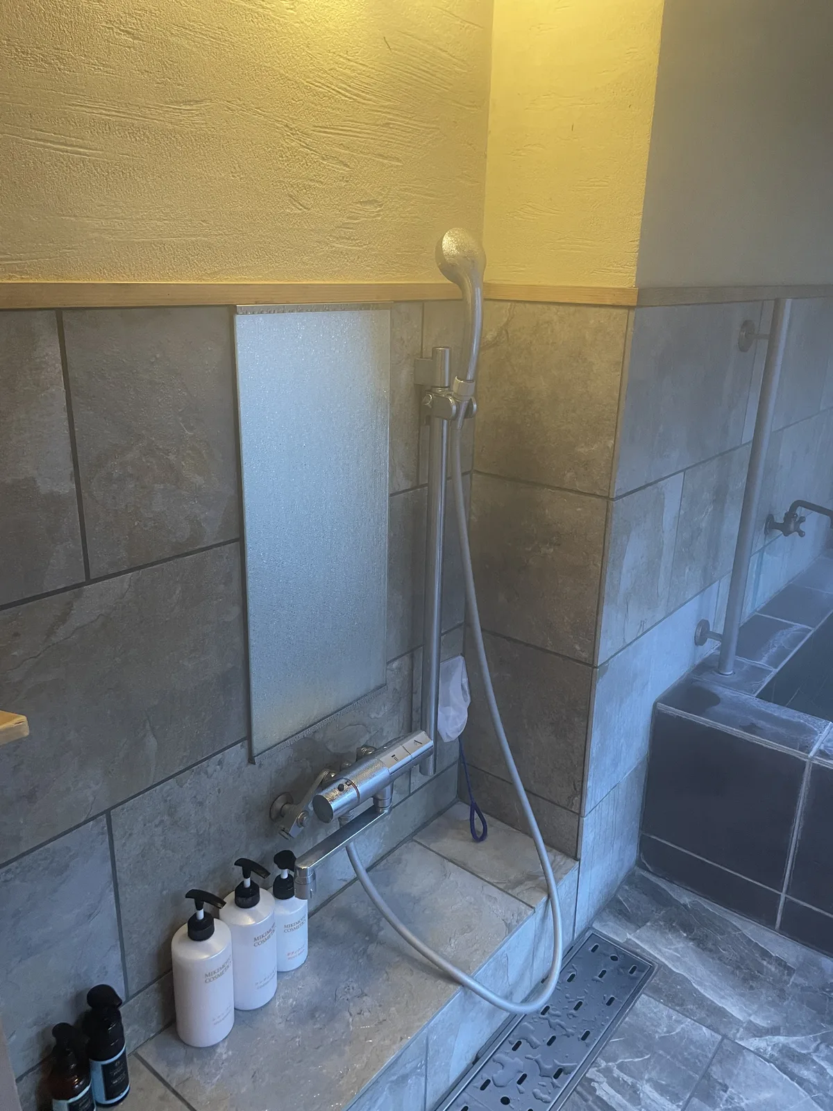 잇코텐 객실 내 노천탕 및 샤워 시설