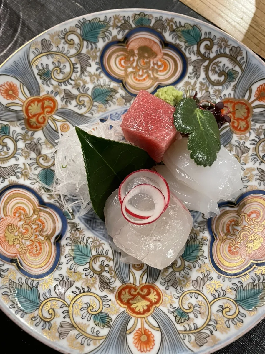 가이세키 참치 도미 오징어 사시미